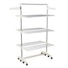 Heavy Duty 3 Tier Laundry Rack- Stainless Steel Clothing Shelf For  Indoor/outdoor Use With Tall Bar Best Used For Shirts Towels Shoes-  Everyday Home : Target