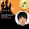 Kroeger Inc. Black Crown Braid Adult Costume Wig - 4 of 4