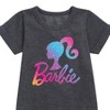 - Barbie - Holidays & Christmas Graphic Short Sleeve Fleece Dress - 2 of 3