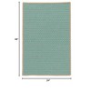 Colonial Mills Point Prim Braided Rug, Teal 2'x4' , Rectangle Shape - 2 of 2