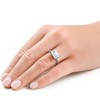 Pompeii3 Certified 5Ct Emerald Cut Lab Created Diamond Solitaire Engagement Ring Gold Or Pt - 2 of 4