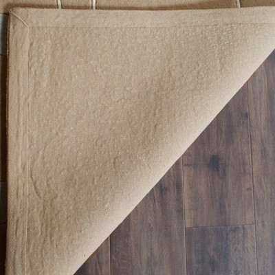 Soho 7'6" x 9'6" Beige and Gray Wool Tufted Area Rug