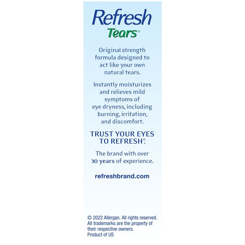 Refresh Tears Moisture Drops for Dry Eyes - 0.5 fl oz/2ct, 4 of 16