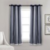 Lush Decor Sheer Grommet Insulated Blackout Window Curtain Panel Set - 2 of 4