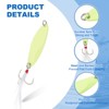 Unique Bargains Treble Hooks Metal Spinner Fishing Lures for Freshwater Saltwater Salmon 10 Pcs - 3 of 4