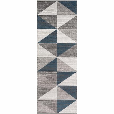 Mark & Day Davidson Woven Indoor Area Rugs Sky Blue/Navy