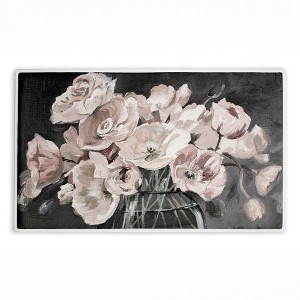 Stupell Industries Flowers In Clear Vase Printed Plush Bath Mat And Bath Rug, Design By Patricia Pinto, 18"X30" - 1 of 4