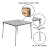 Emma and Oliver Foldable Card Table with Vinyl Table Top - Game Table - Portable Table - image 3 of 4