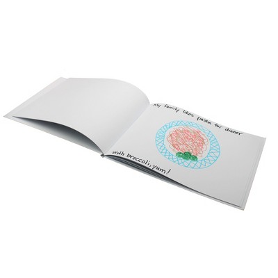 Bright White Hardcover Landscape Blank Notebook, 11" x 8.5", Pack of 24