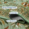 Botanical Floral Rug Farmhouse Floor Runner with Non-Slip Backing, Stain-Resistant Bordered Hallway Rug - 3 of 4
