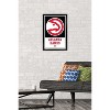 Trends International NBA Atlanta Hawks - Logo 21 Framed Wall Poster Prints - 2 of 4