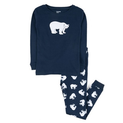 Touched by Nature Toddler and Kids Boy Organic Cotton Tight-Fit Pajama Set,  Moose, 18-24 Months