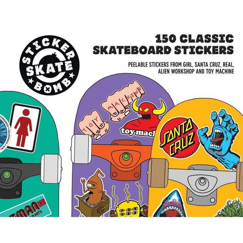 Stickerbomb Skateboard - (Paperback), 1 of 2