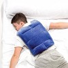 Herbal Concepts Aromatherapy Vest Microwavable Heat Wrap for Back with Organic Flaxseed Peppermint and Lemongrass for Stress and Pain Relief- Blue - 3 of 4