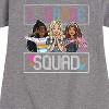 Girls' - Barbie - Back To School Graphic Short Sleeve Fleece Dress - 2 of 4