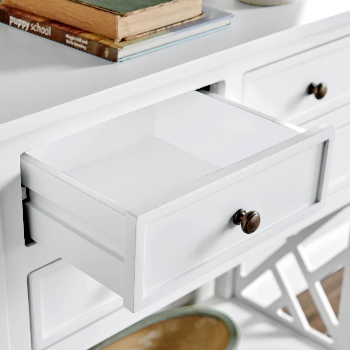 32" Middlebury Wood Console Table with 4 Drawers - Alaterre Furniture - thumbnail 10