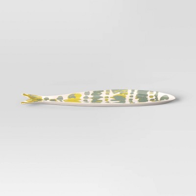 2.75" Fish Dish Serving Platter Olive - Threshold™