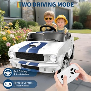 24V 7AH 2-Seater Ride on Cars for Age 3-8, with Remote Control, Kids Electric Vehicle with Safety Belt, 2 Speeds, LED Lights, Music Player - 1 of 4