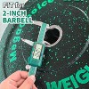 Bumper Weight Plates 2 Inch Barbell Plates Set of 2, Rubber Colored Weight Plates 10-45 Lbs for Home Gym Strength Training & Weightlifting - 3 of 4