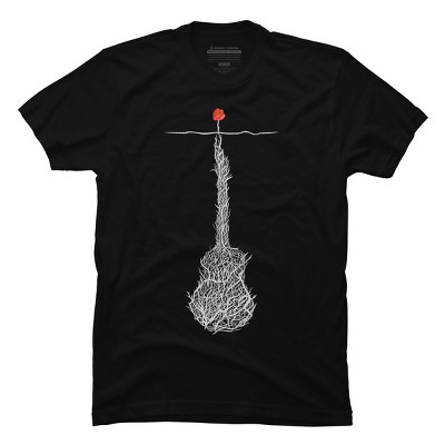 Men's Design By Humans Music Always Finds A Way By NomAdartStudio T-Shirt