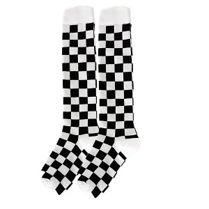 Checker Patterned Knee High Socks from the Sock Panda (Women's Sizes, Adult Medium) - 1 of 3