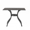Cast Aluminum Outdoor Dining Table,Square Patio Table for Backyard or Deck,Lightweight Metal Dining Table for Garden Entertaining-Coolbibila - 3 of 4