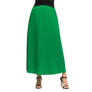 Maternity Elastic Waist A-Line Maxi Skirt - 24seven Comfort Apparel™ - 1 of 4