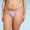 Women's Side-Tie Low-Rise High Leg Adjustable Lurex Bikini Bottom - Wild Fable™ - image 4 of 4