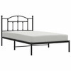 vidaXL Black Twin XL Metal Bed Frame with Headboard & Slats, No Mattress, Easy Assembly - 4 of 4