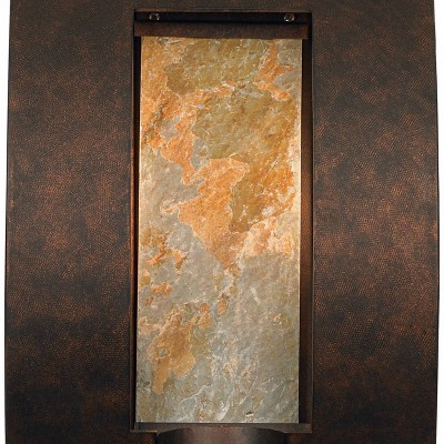 Bronze Slate 16" Modern Outdoor Wall Light Fixture