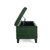 NicBex Modern 51.25" Storage Bench Wood Accent Stools with Cushioned Top for Bedroom and Entryway - 4 of 4