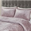 5 Pcs Elegant Velvet Satin Binding Comforter Set,All Season Home Textile Cozy Alternative Bedding Set fits Lux Bedroom Decor - 3 of 4