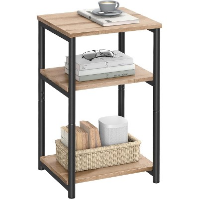 Side Table, Small End Table, Tall Nightstand for Living Room, Bedroom, Office, Bathroom