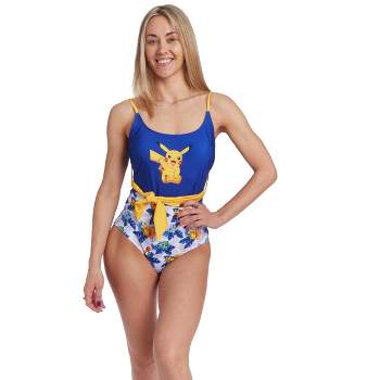 Pokemon Pikachu Women's UPF 50+ One Piece Bathing Suit Adult
