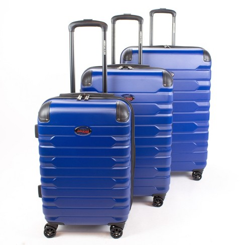 American Flyer Mina 3-Piece Hardside Luggage Set - Blue