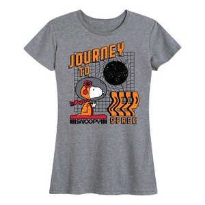 Women's - Peanuts - Space Snoopy Short Sleeve Graphic T-Shirt - 1 of 4