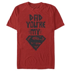 Men's Superman Father's Day Dad My Hero T-Shirt - 1 of 4