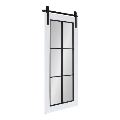 Cates Windowpane Framed Decorative Wall Mirror - Kate & Laurel All Things Decor