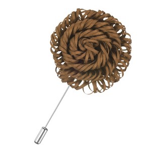Unique Bargains Flower Lapel Pins Stick Brooch for Men Wedding Graduation 1 Pc - 1 of 4