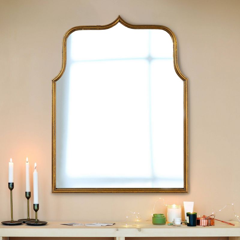 Storied Home Arched Metal Framed Wall Mirror , 2 of 6
