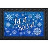 Briarwood Lane Winter Doormat 30x18 Indoor Outdoor Let It Snow Snowflakes For Winter Doormat - 2 of 4