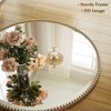 BEAUTYPEAK Beaded Round Wall Mirror Decorative Vanity Bathroom Mirror with Resin Frame - 4 of 4