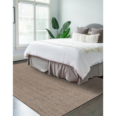 Gray Handmade Braided Reversible Indoor Rug, 9x12 ft