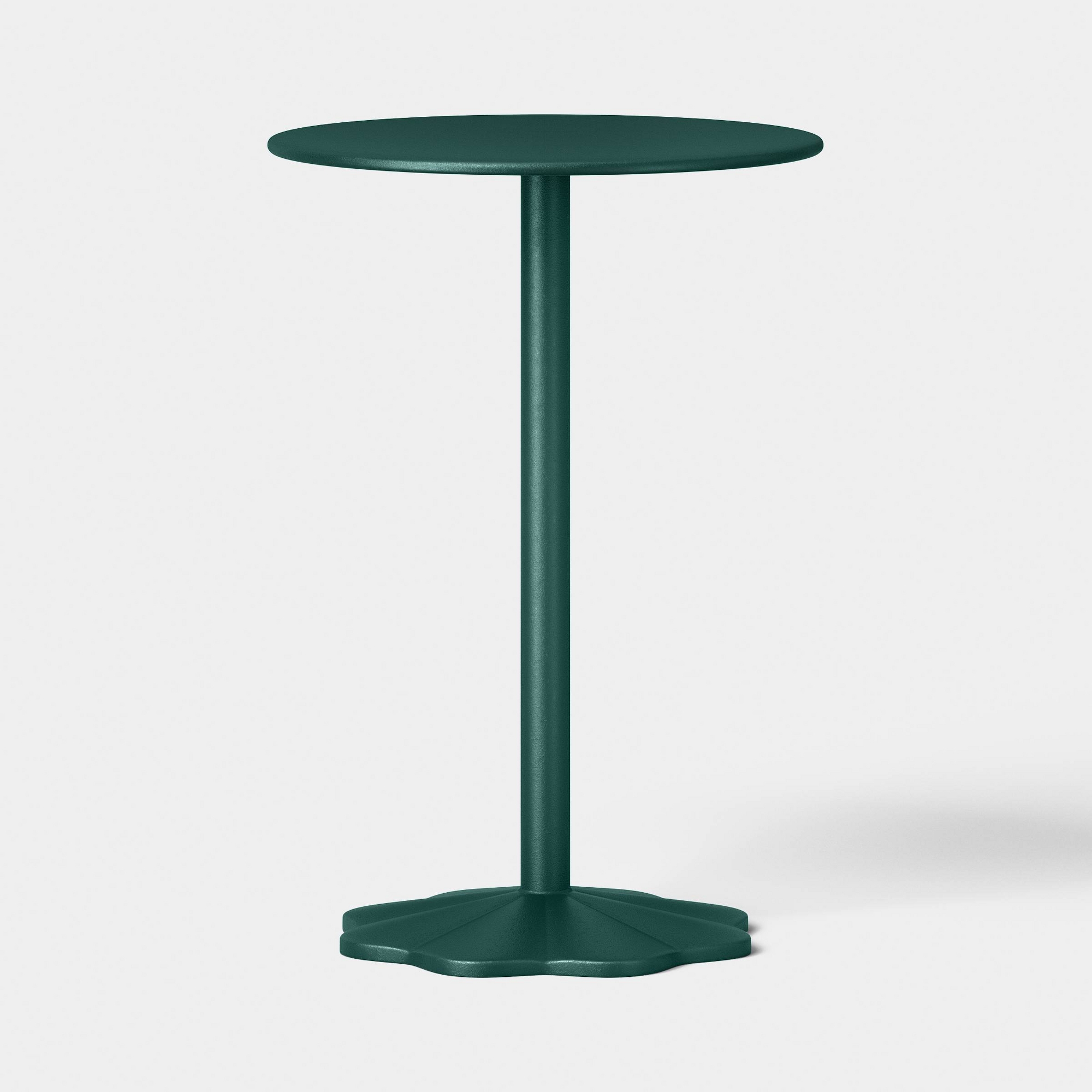 Steel Round Pedestal Accent Patio End Table Green - Room Essentials™