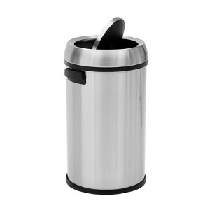 65 Liter  Trash Can, 17 Gallon Stainless Steel Waste Bin, Commercial Grade Outdoor Garbage Can - 1 of 4