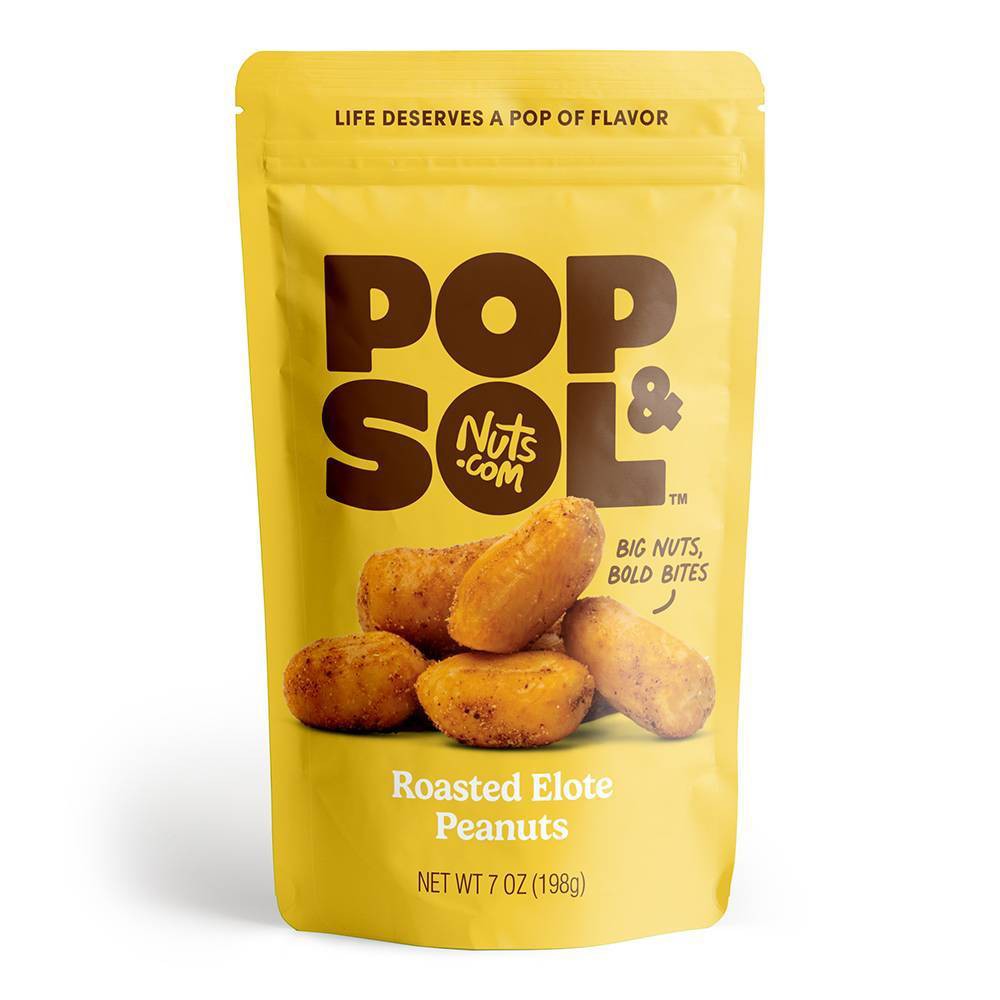 Pop & Sol by Nuts.com Roasted Elote Peanuts - 7oz
