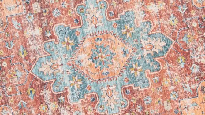 Washable Carter Rug Rust/Ivory - Linon, 2 of 10, play video