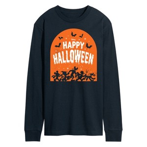 Men's - Disney - Happy Halloween Tombstone Long Sleeve Graphic T-Shirt - 1 of 4