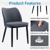Acekool Upholstered Dining Chairs Set of 2, Padded Modern Side Chairs with Wood Legs for Kitchen and Living Room - 3 of 4
