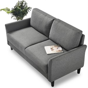 Zinus 53"Jackie Loveseat Sofa Dark Gray: Upholstered Polyester, Steel Frame, Seats 2 - 1 of 4